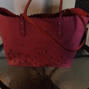 Authentic Coach pink tote bag